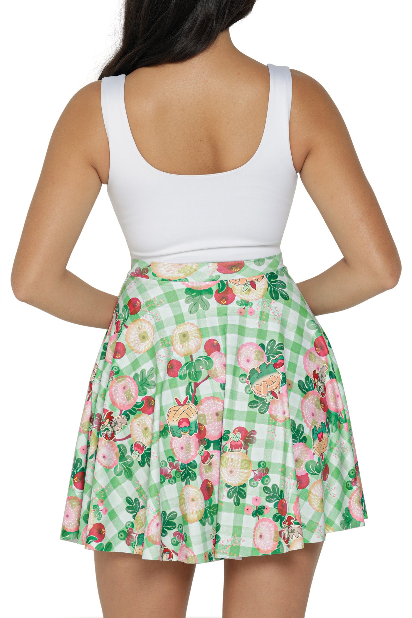 Gingham Applin Evolution Pocket Skater Skirt - Limited