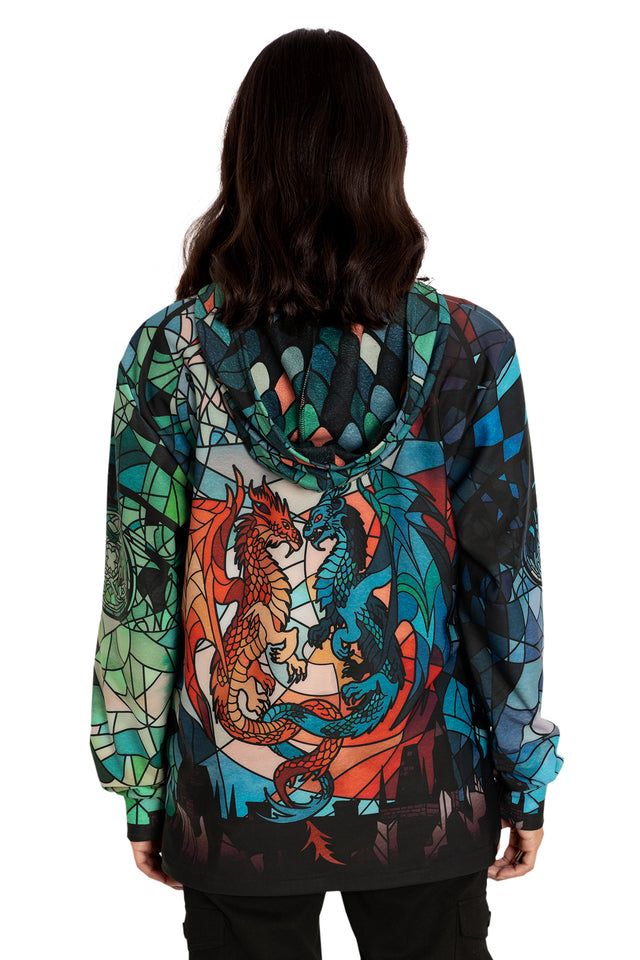 Glass Dragons Hoodie Sweater Back