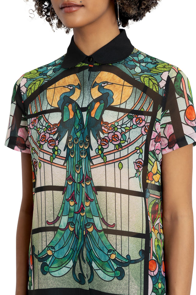 BlackMilk Clothing - Glass Garden Button Up Shirt