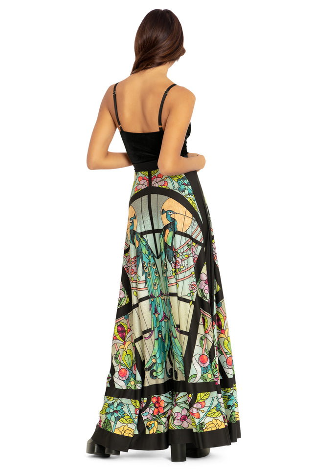 Glass Garden Maxi Skirt Back