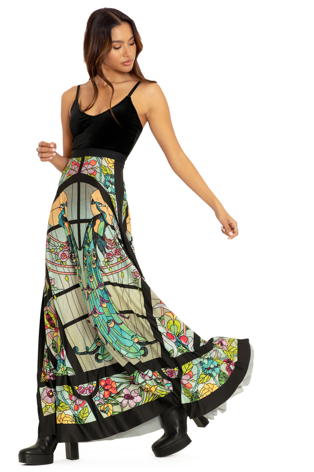 Glass Garden Maxi Skirt Side