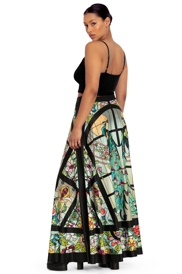 Glass Garden Maxi Skirt Side