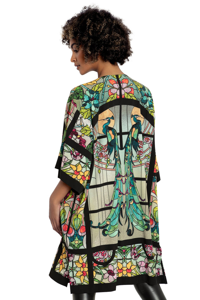 Glass Garden Robe print