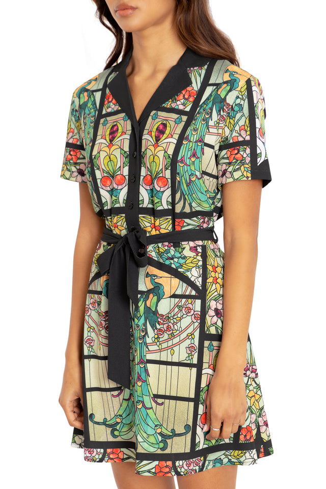 BlackMilk Clothing - Glass Garden Shirt Dress