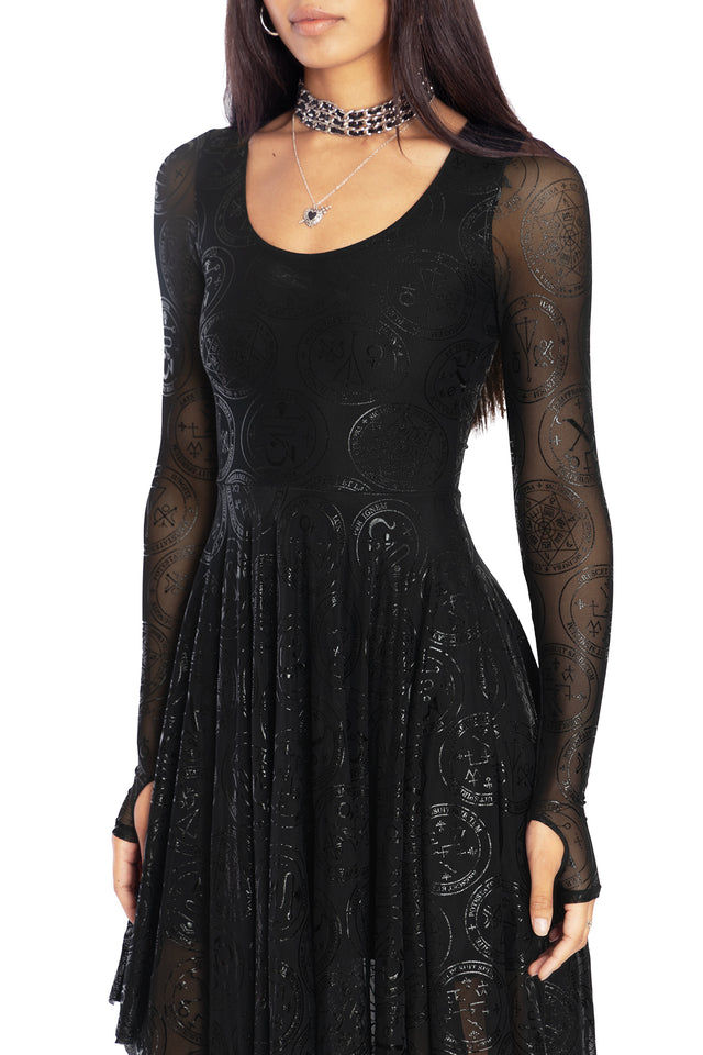 Good Charms Long Sleeve Handkerchief Dress - Limited BlackMilk Clothing Good Charms Long Sleeve Handkerchief Dress - Limited BlackMilk Clothing