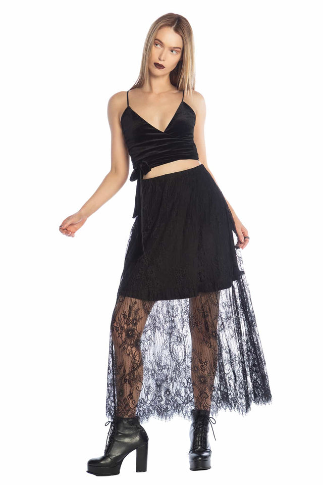 Gossamer Lace Maxi Skirt