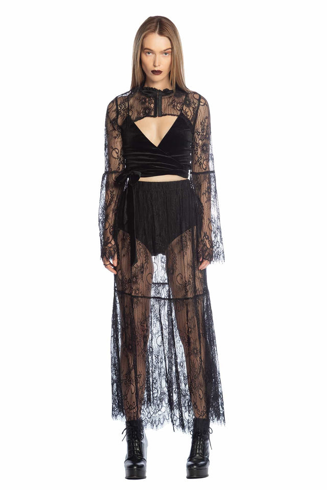 Gossamer Lace Maxi Skirt