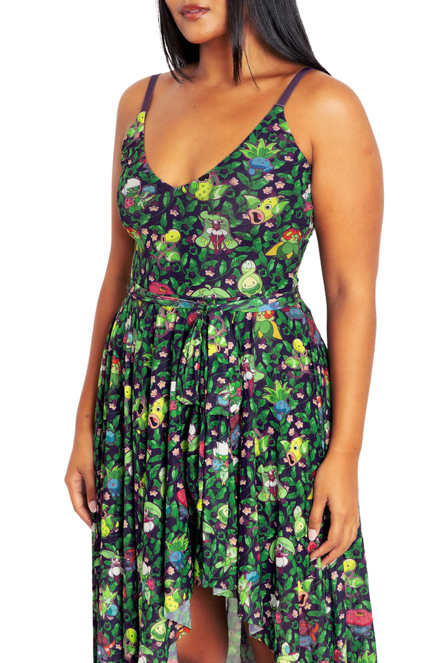 BlackMilk Clothing - Grass Type Garden Dance Choreographer Dress