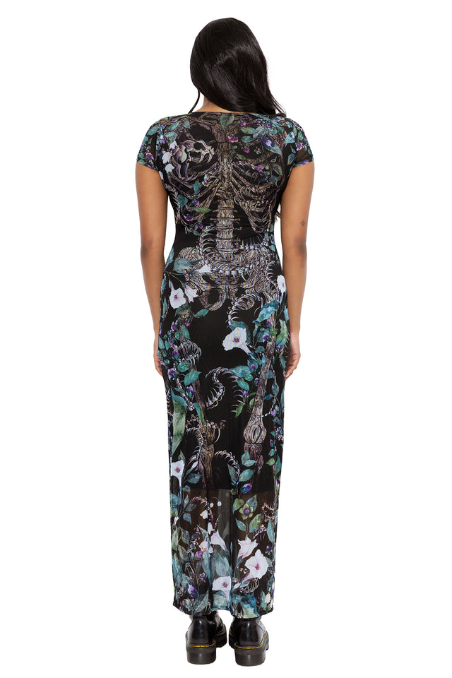 Grave Danger Sheer Cap Sleeve Bodycon Dress - Limited BlackMilk Clothing Grave Danger Sheer Cap Sleeve Bodycon Dress - Limited BlackMilk Clothing