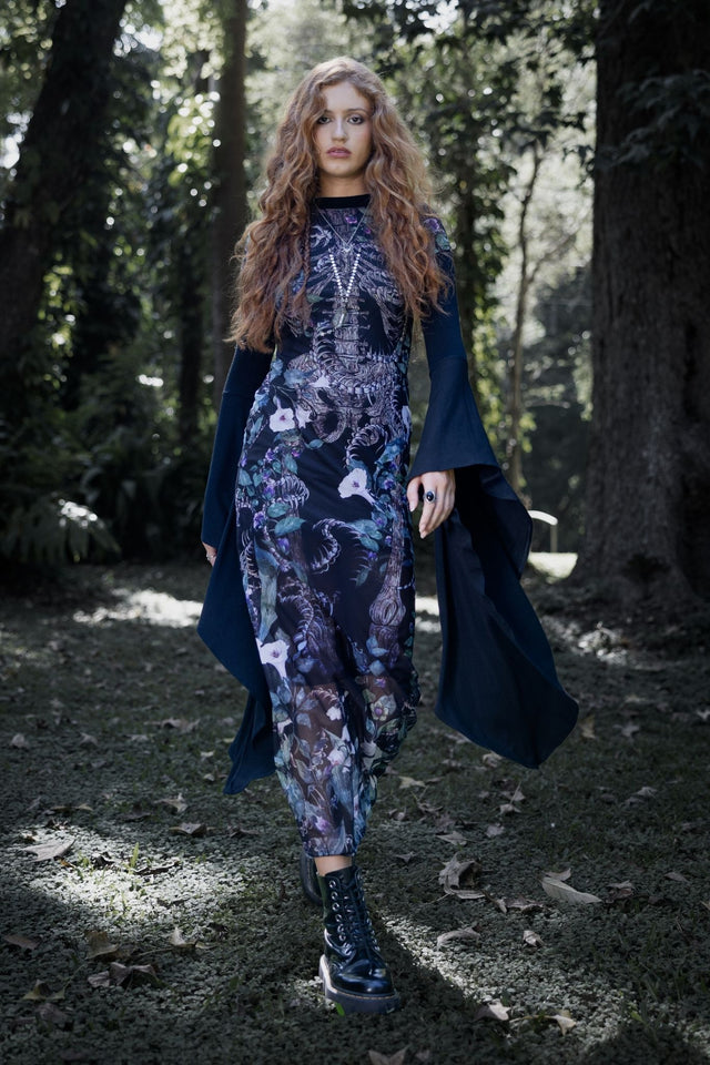 Grave Danger Sheer Cap Sleeve Bodycon Dress - Limited BlackMilk Clothing Grave Danger Sheer Cap Sleeve Bodycon Dress - Limited BlackMilk Clothing