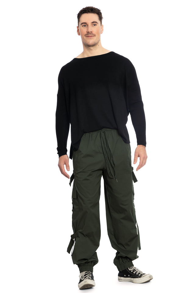 Jungle Green Strappy Comfy Cargo Pants