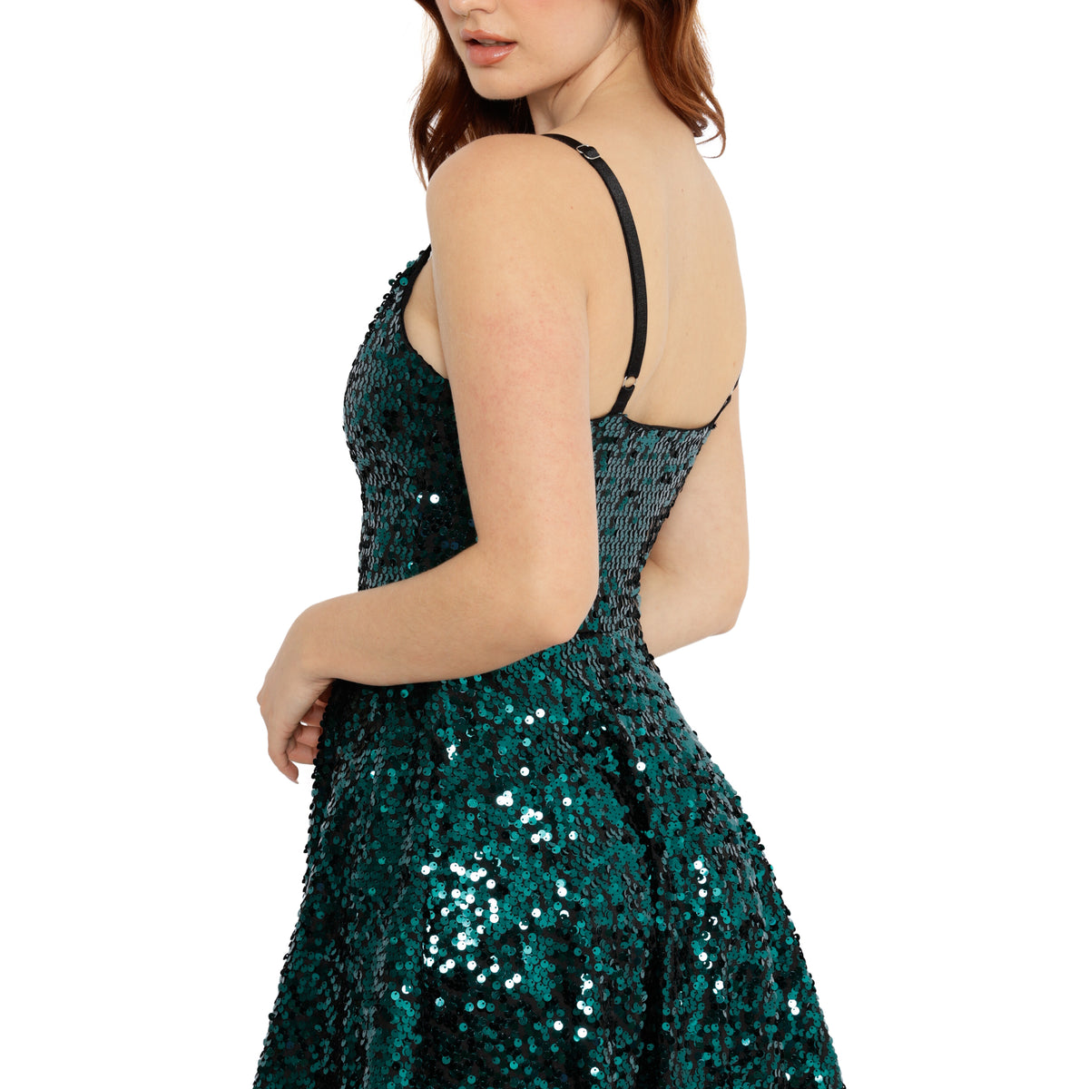 Green Sparkle Sparkle Mini Skater Dress - Limited – BlackMilk Clothing