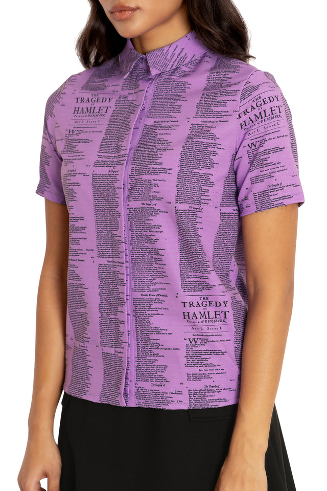 Hamlet Violet Baby BBQ Shirt Closeup