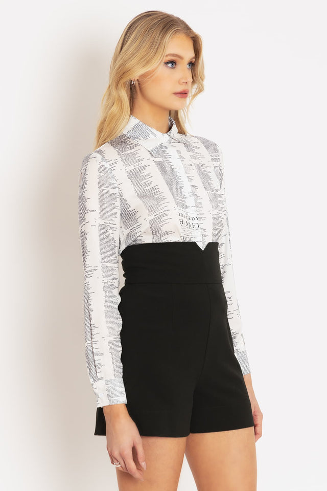 Hamlet White Long Sleeve Work It Shirt