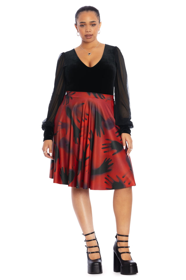 Hands In The Dark Pocket Longline Skirt