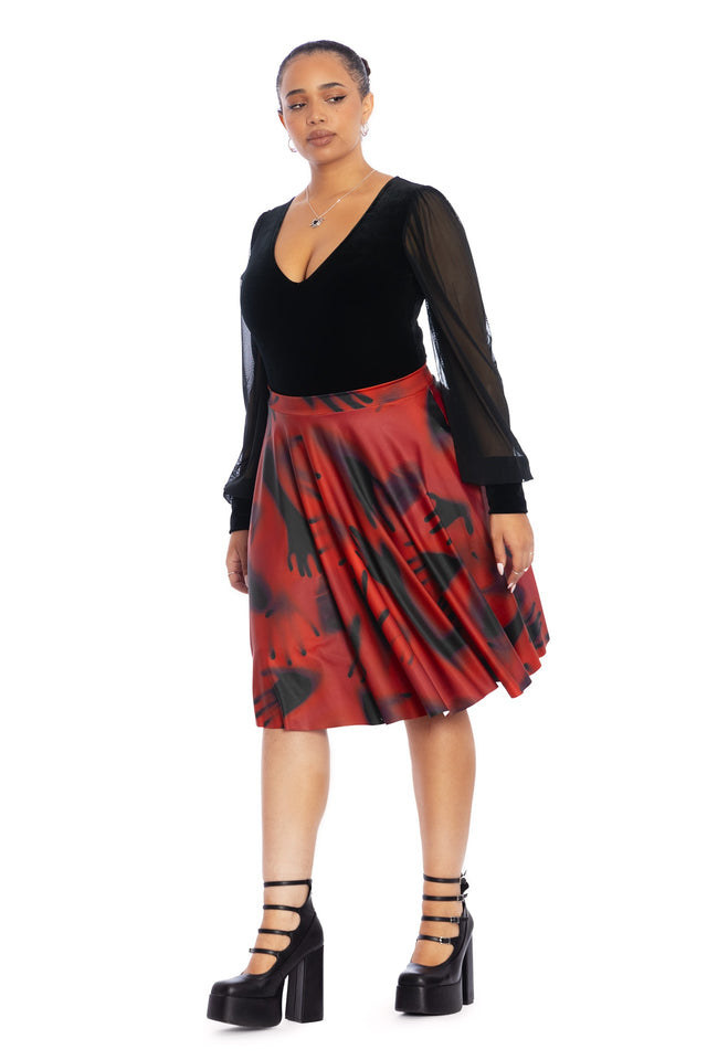 Hands In The Dark Pocket Longline Skirt