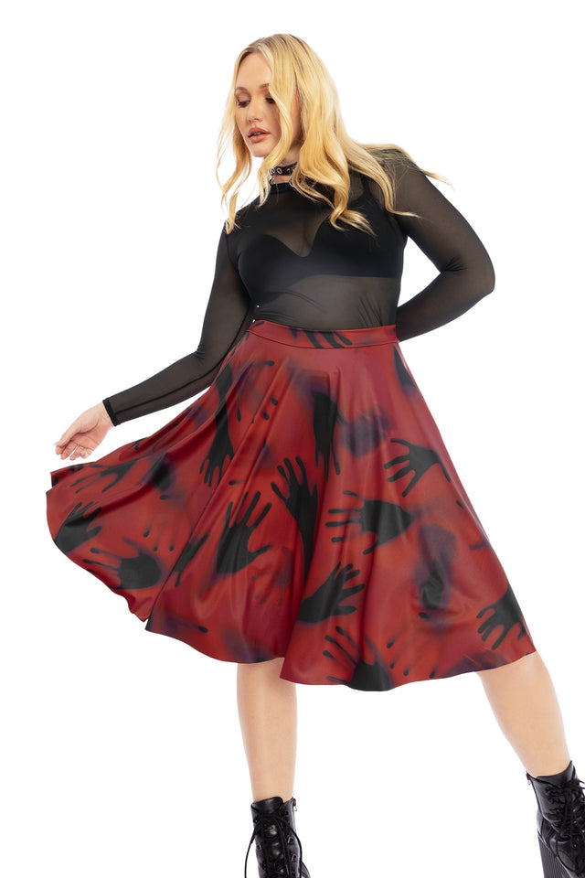 Hands In The Dark Pocket Longline Skirt