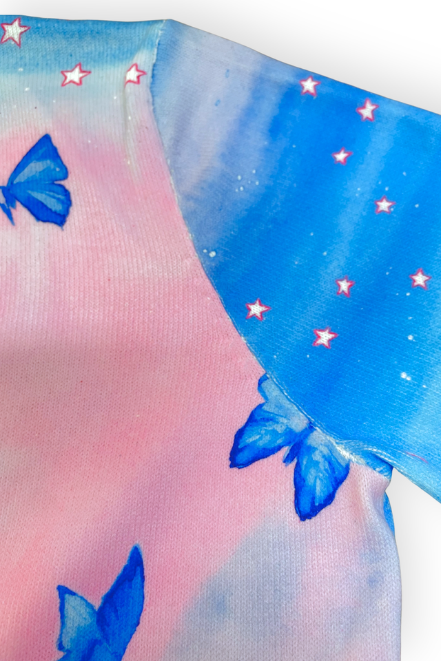 Happy Hare Printed Knit Cardigan (Seconds)