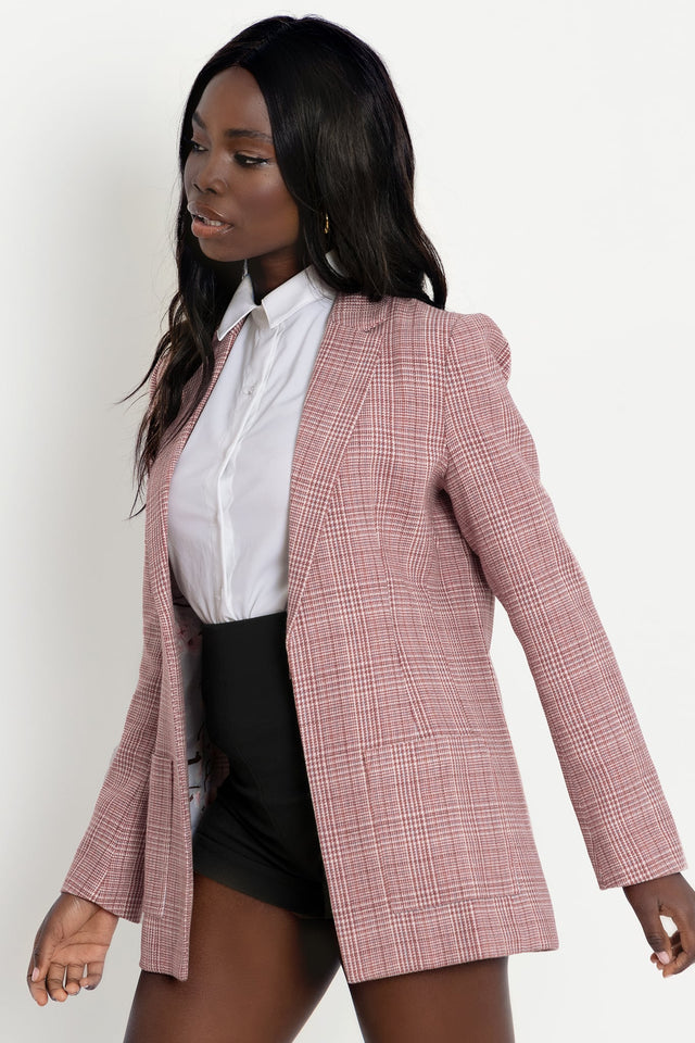 Headmaster Plaid Pink Blazer 2.0