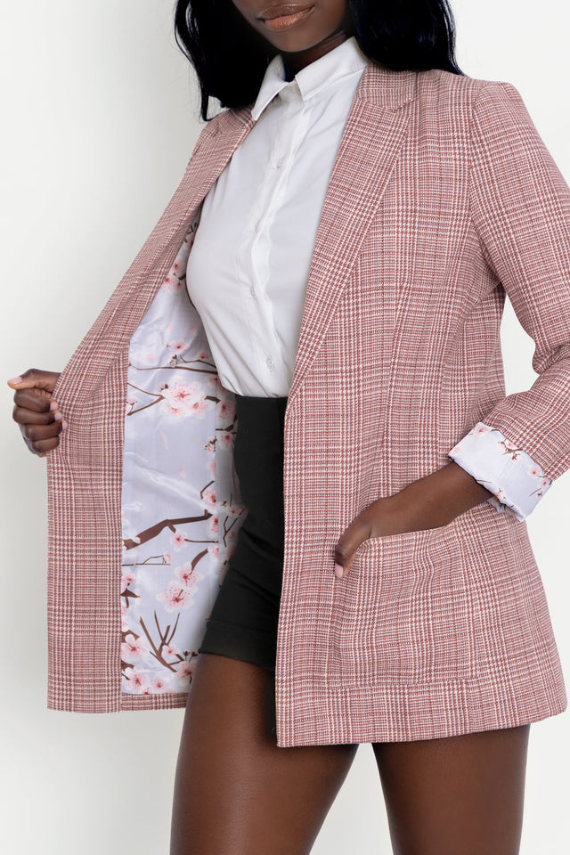Headmaster Plaid Pink Blazer 2.0