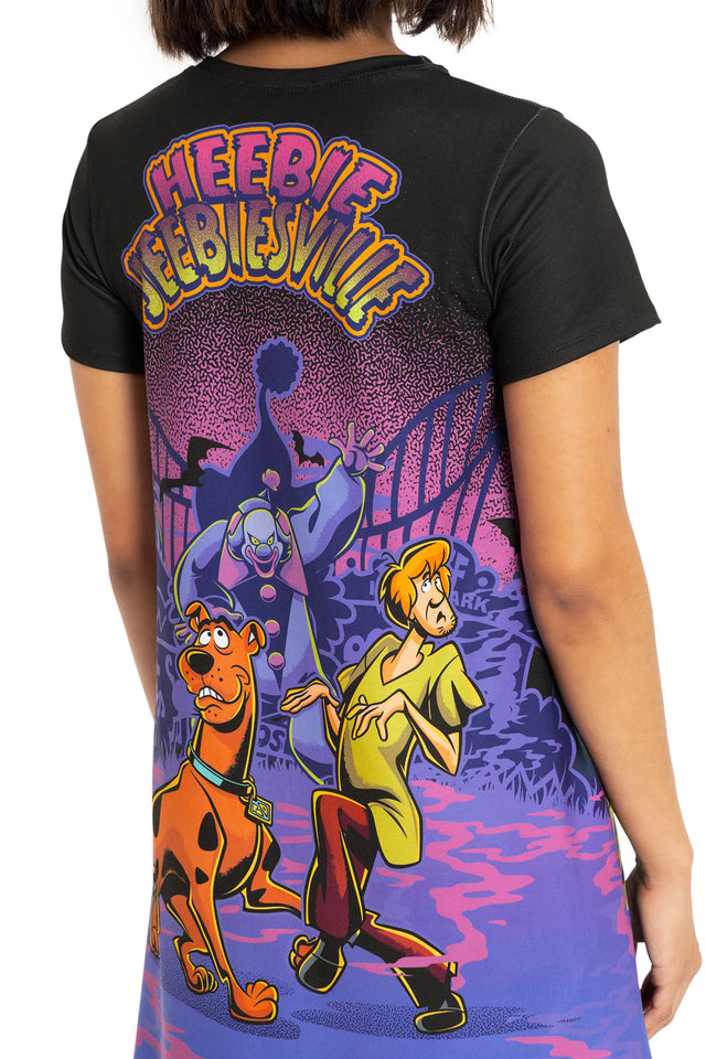 BlackMilk Clothing x Warner Brothers Scooby Doo - Heebie Jeebiesville Swing Tee Dress- Warner Bros. Merchandise - Collaboration apparel - Licenced.