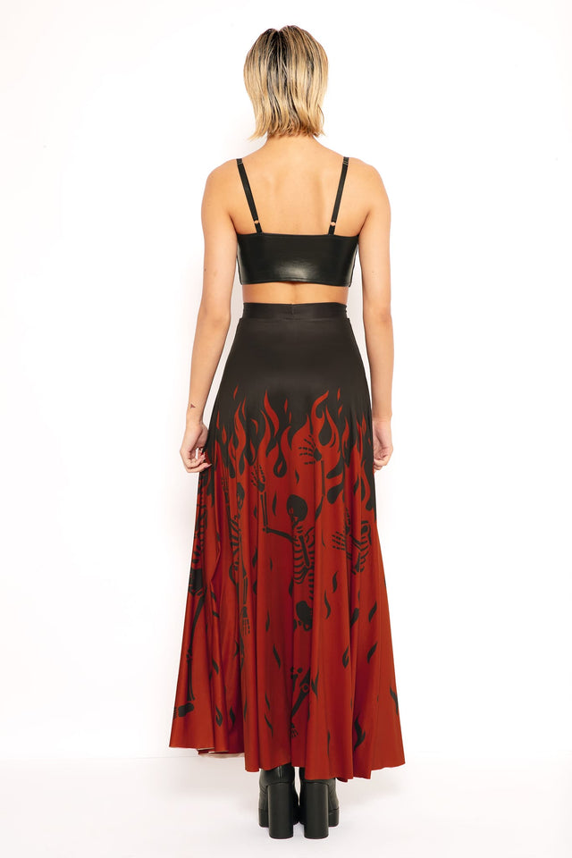 Hellfire Maxi Skirt