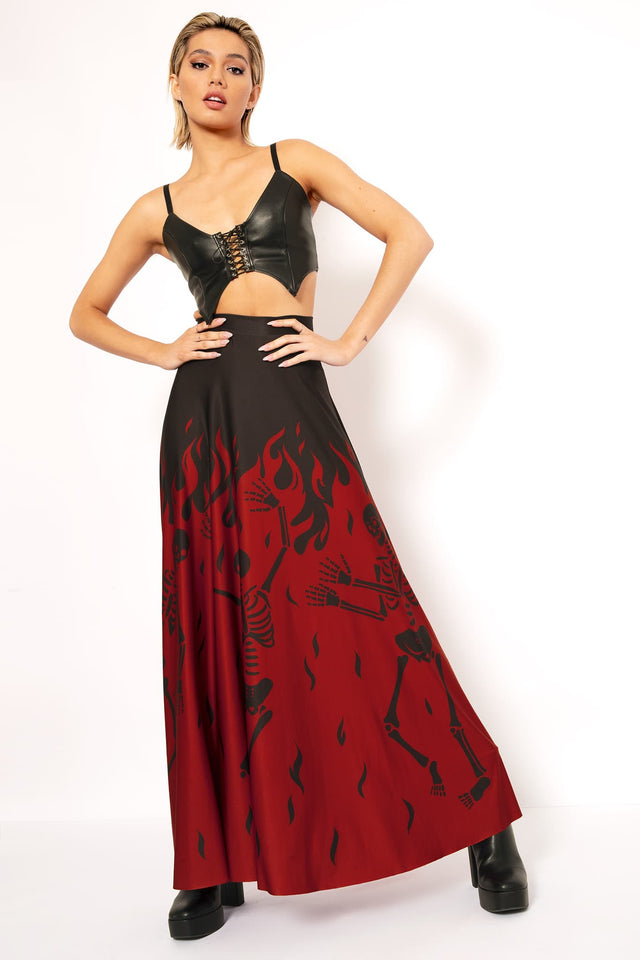 Hellfire Maxi Skirt