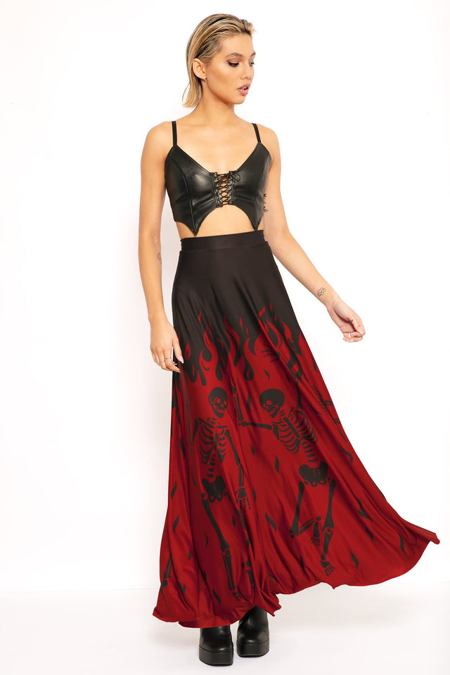 Hellfire Maxi Skirt