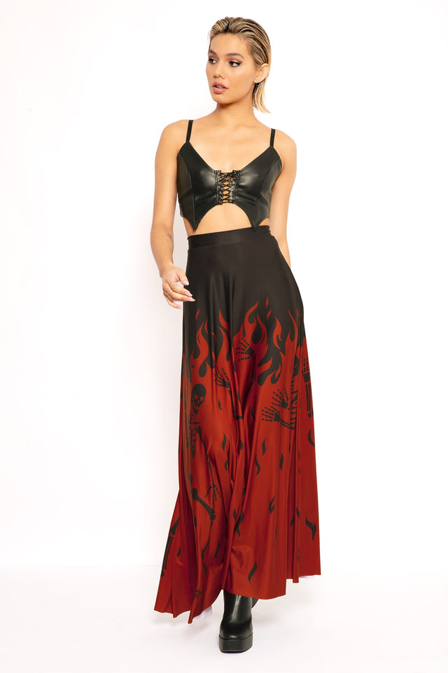 Hellfire Maxi Skirt