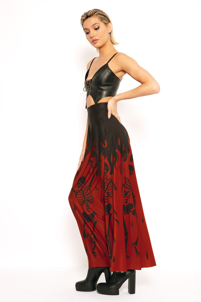 Hellfire Maxi Skirt