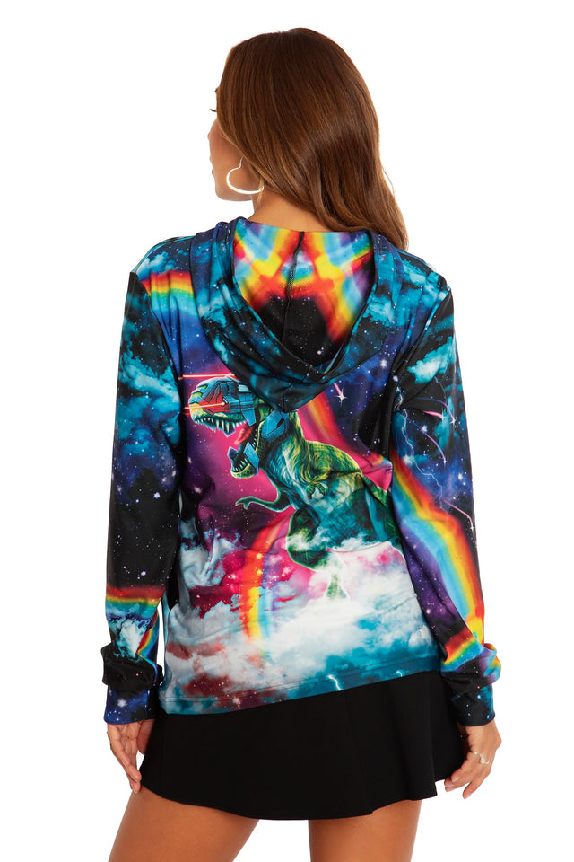 BlackMilk - Hell Yeah Hoodie Sweater Back Hood - BlackMilk Birthday Collection