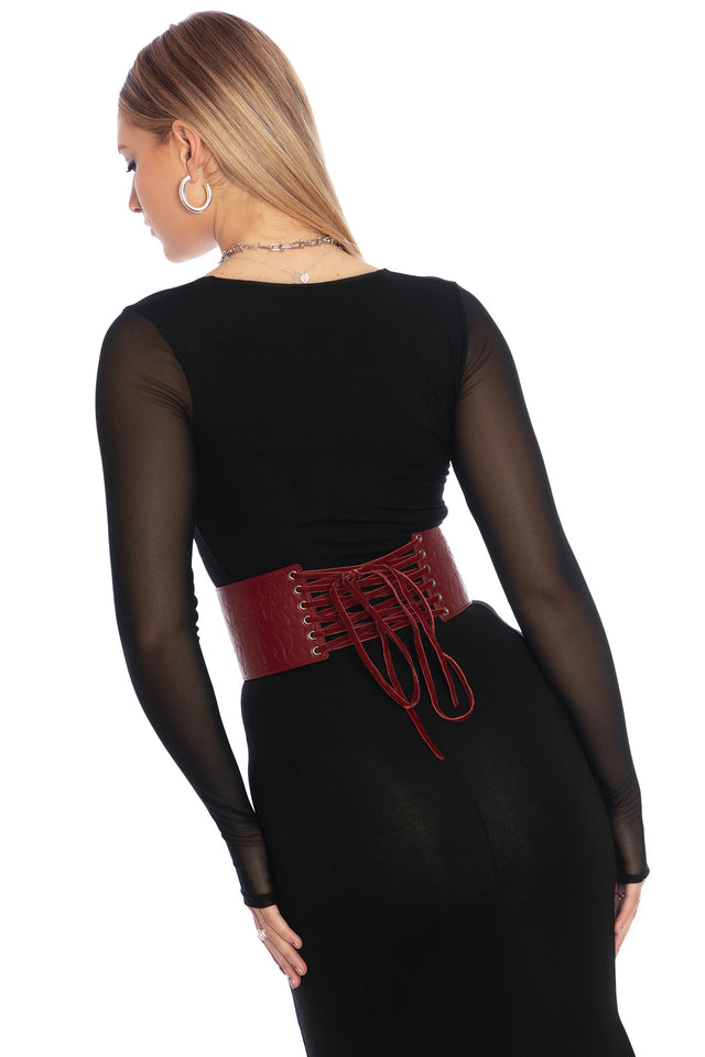 Hellfire Tie It Up Corset Belt