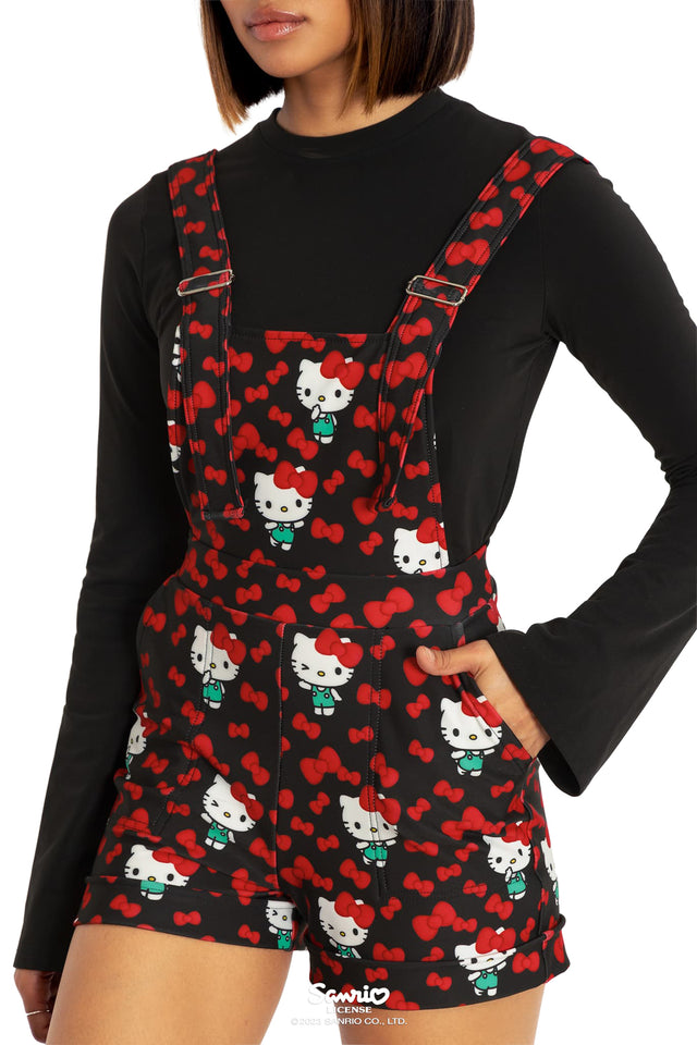 Hello Kitty Hi There Short Overalls