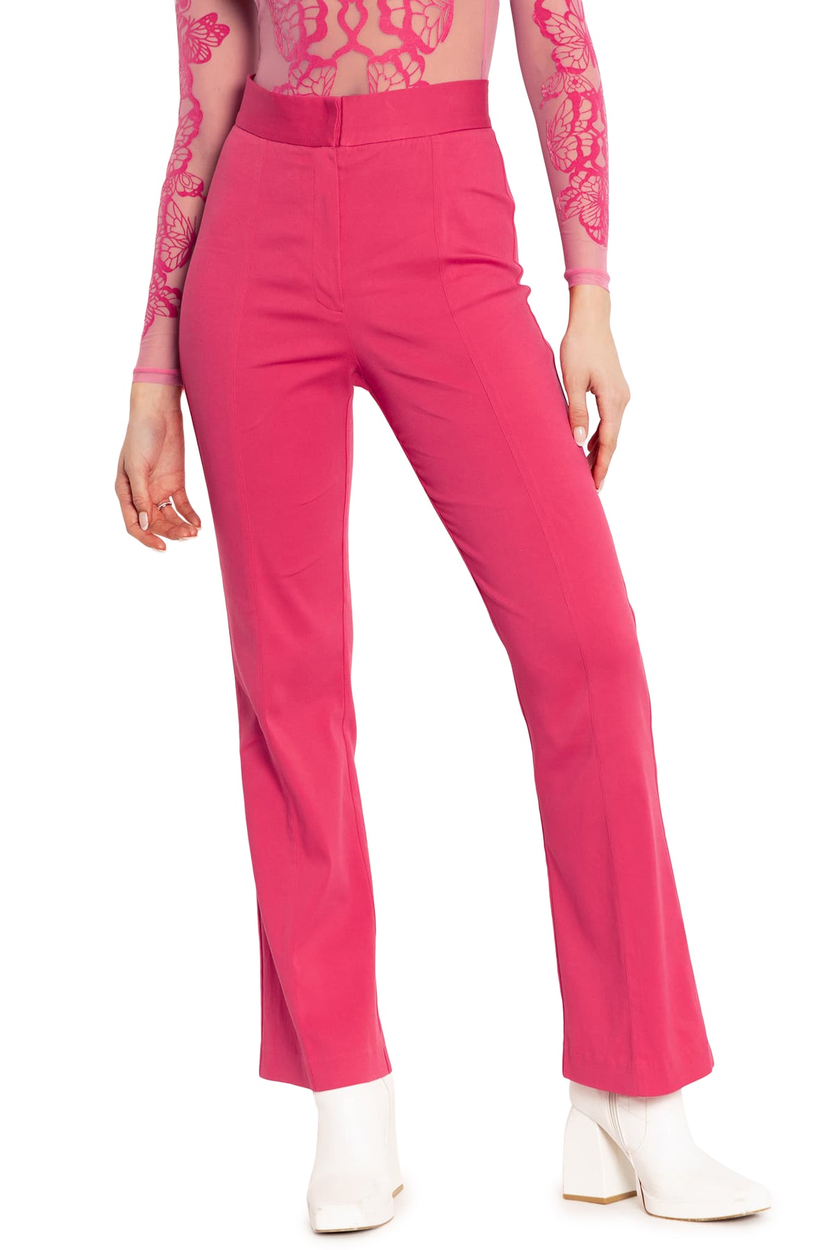 Hot Pink Bootleg Pants - Limited – BlackMilk Clothing