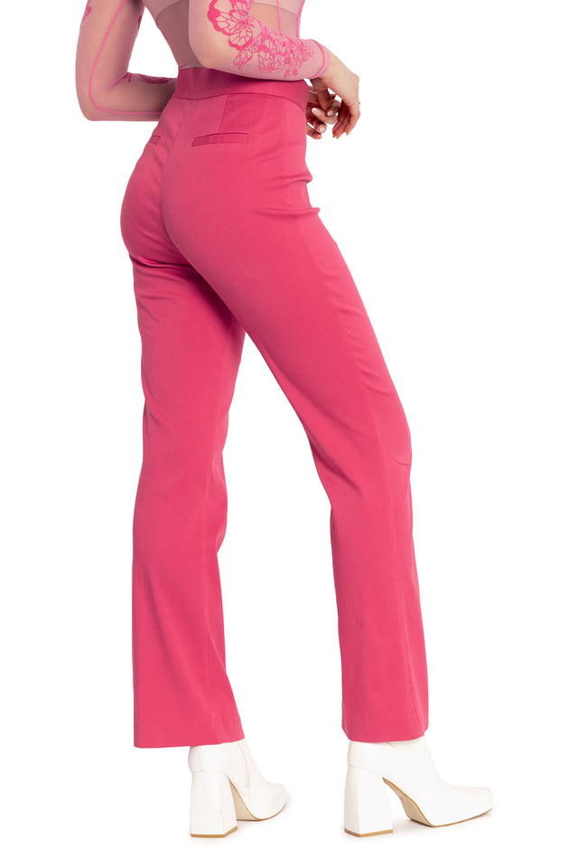 BlackMilk Clothing - Hot Pink Bootleg Pants