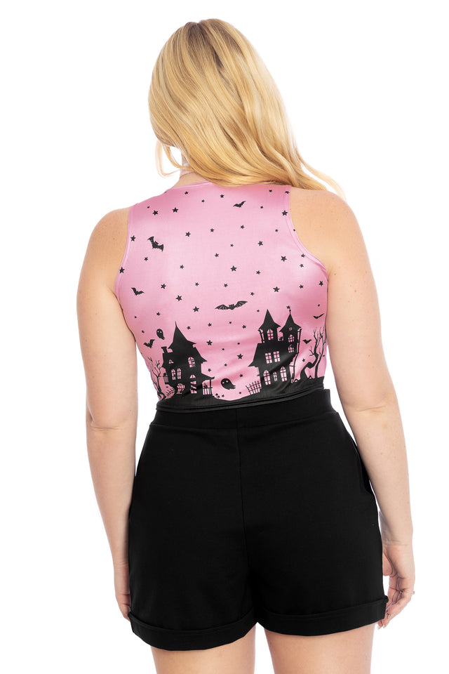 House Of Haunts Racer Top