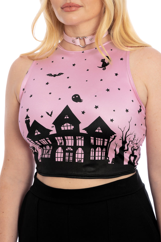 House Of Haunts Racer Top