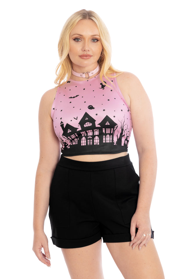 House Of Haunts Racer Top