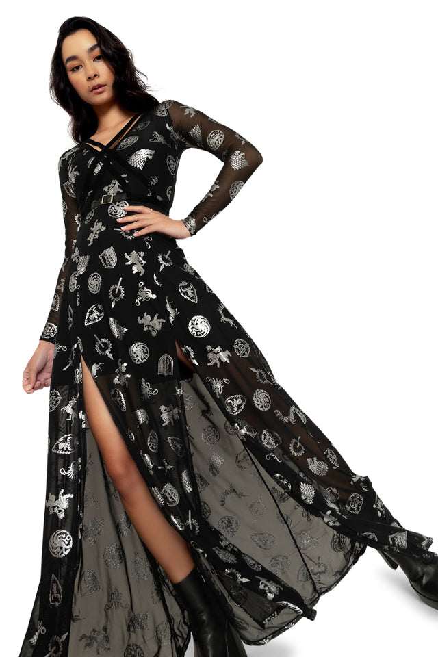 BlackMilk Clothing x Warner Brothers Game of Thrones - House Sigils Spellcaster Dress - Warner Bros. Merchandise - Collaboration apparel - Licenced.