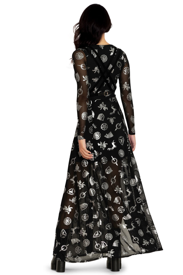 BlackMilk Clothing x Warner Brothers Game of Thrones - House Sigils Spellcaster Dress- Warner Bros. Merchandise - Collaboration apparel - Licenced.