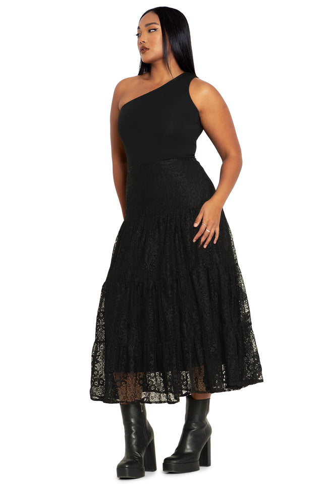 BlackMilk Clothing - Immortal Lace Tier Midaxi Skirt