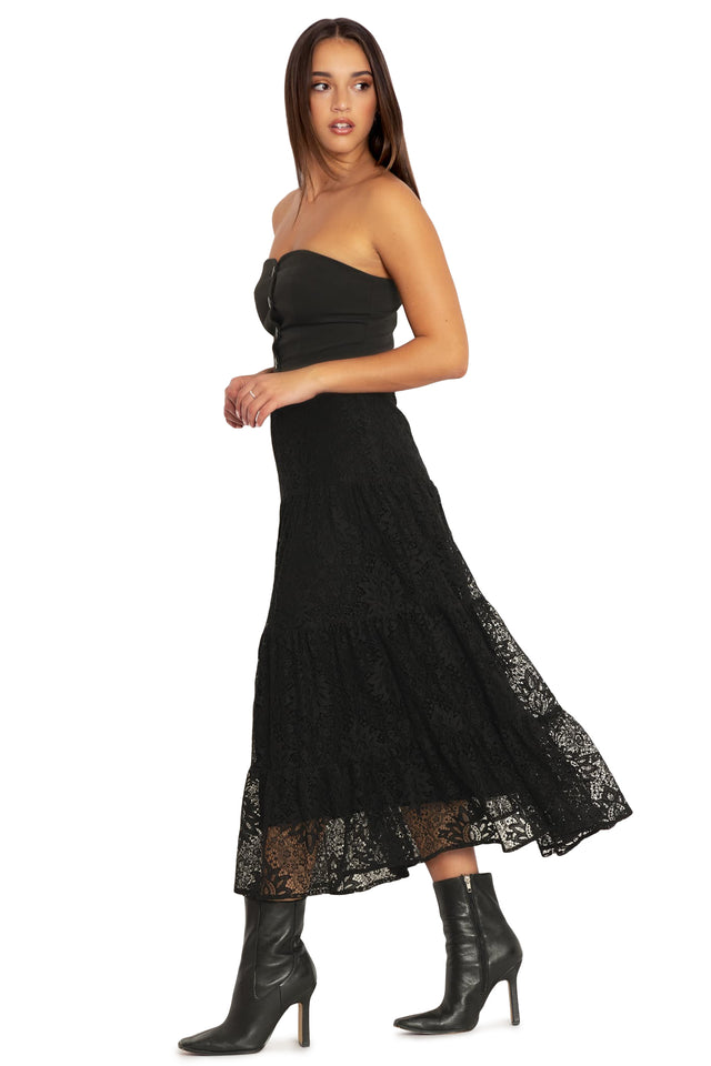 BlackMilk Clothing - Immortal Lace Tier Midaxi Skirt
