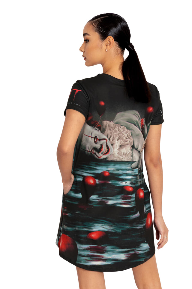 BlackMilk Clothing x Warner Brothers IT - It Chapter Two Swing Tee Dress - Warner Bros. Merchandise - Collaboration apparel - Licenced.