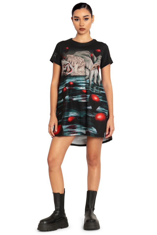 BlackMilk Clothing x Warner Brothers IT - It Chapter Two Swing Tee Dress - Warner Bros. Merchandise - Collaboration apparel - Licenced.
