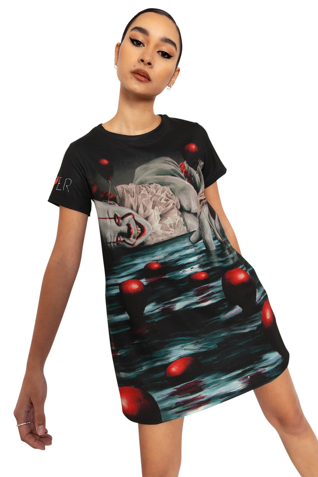 BlackMilk Clothing x Warner Brothers IT - It Chapter Two Swing Tee Dress - Warner Bros. Merchandise - Collaboration apparel - Licenced.