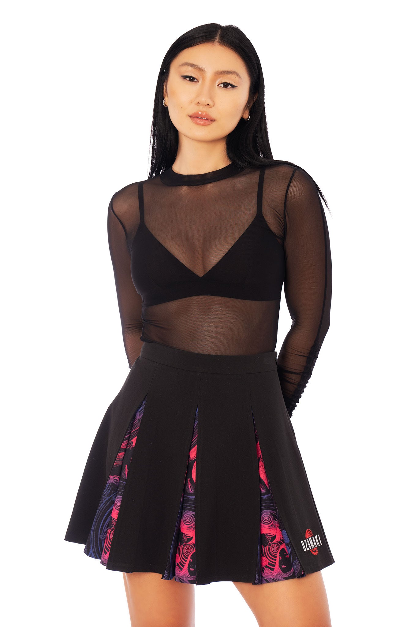 Coiling Chapters Pleated Skirt - Limited – BlackMilk Clothing
