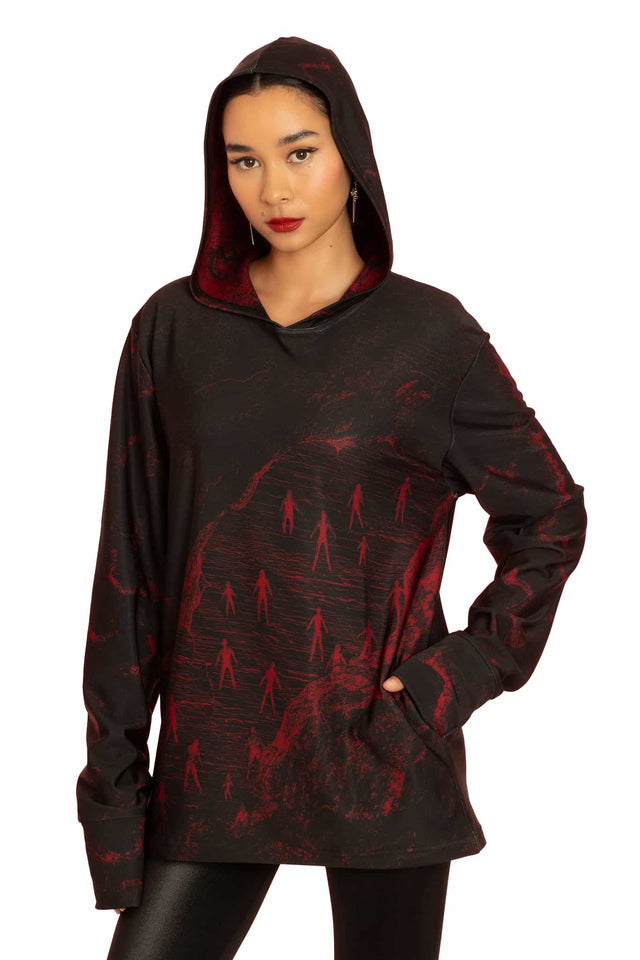 The Enigma of Amigara Fault Oversized Hoodie Sweater