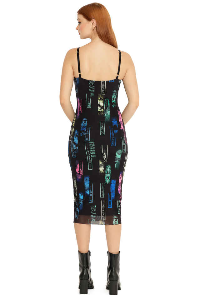 BlackMilk | Unfolding Chapters Sheer Bodycon Slip Dress | Black | XL BlackMilk | Unfolding Chapters Sheer Bodycon Slip Dress | Black | XL