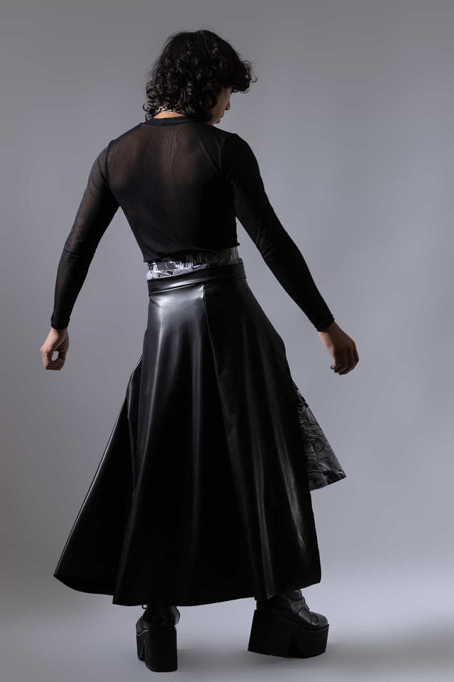 Black Layer Over Skirt