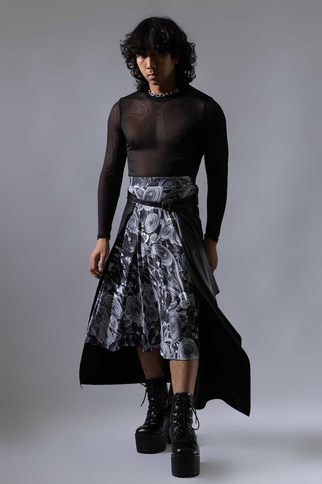 Black Layer Over Skirt